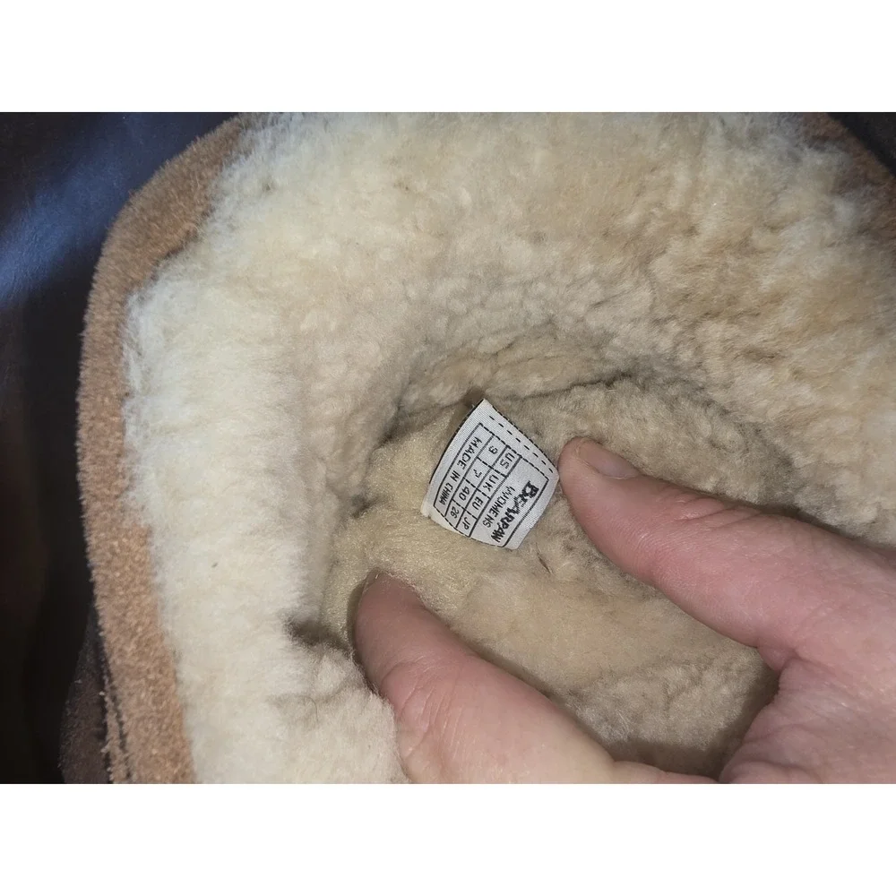Bear Paw women 9 tall fur lined‎ winter boots tan